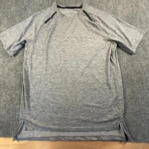 Apana Men's Gray Polyester Activewear T-Shirt‎ Medium #1688